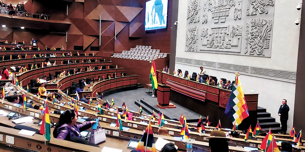 Vista del hemiciclo de la Cámara de Diputados. Foto: Vicepresidencia