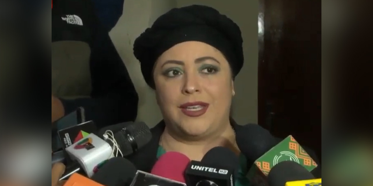 La ministra de la Presidencia, María Nela Prada.