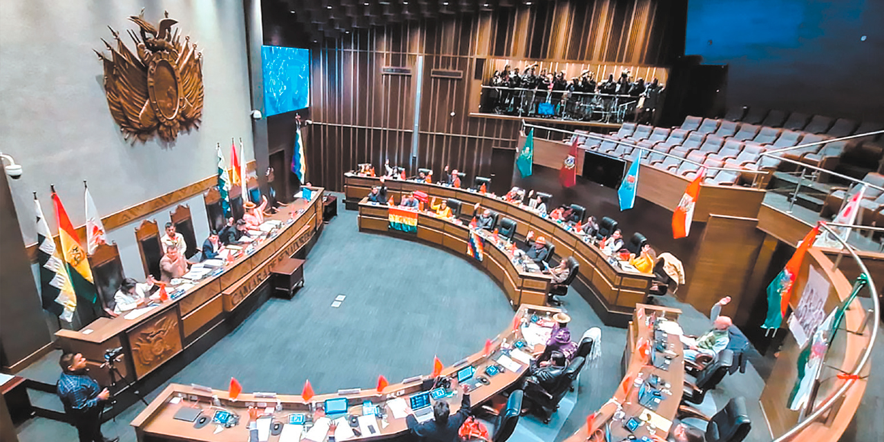 Una sesión en la Cámara de Senadores. Foto: ARCHIVO SENADO