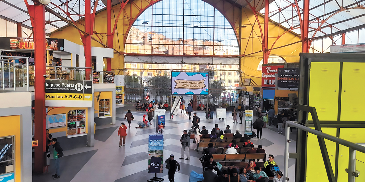 La Terminal de Buses de La Paz. Foto: Terminal La Paz