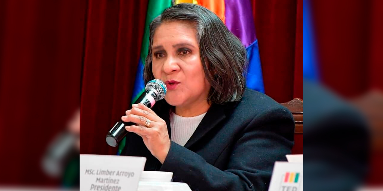 La vocal del Tribunal Supremo Electoral (TSE), Nancy Gutiérrez. Foto: TSE