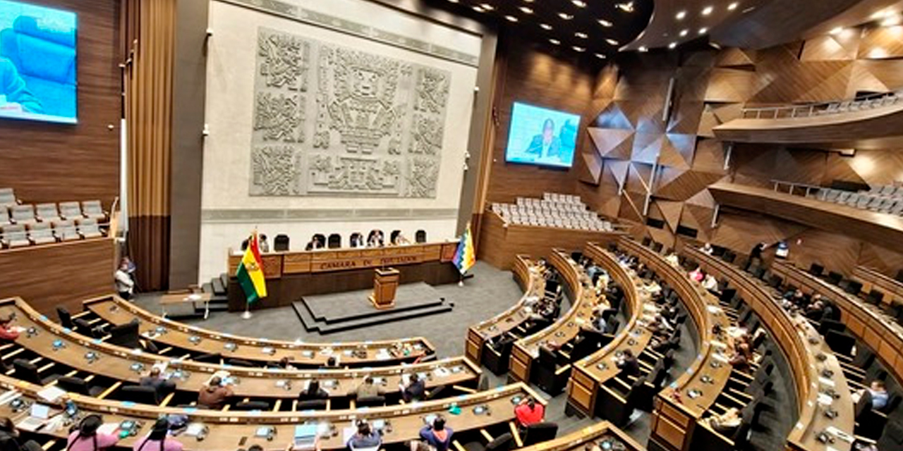 La Cámara de Diputados. Foto: Diputados Bolivia