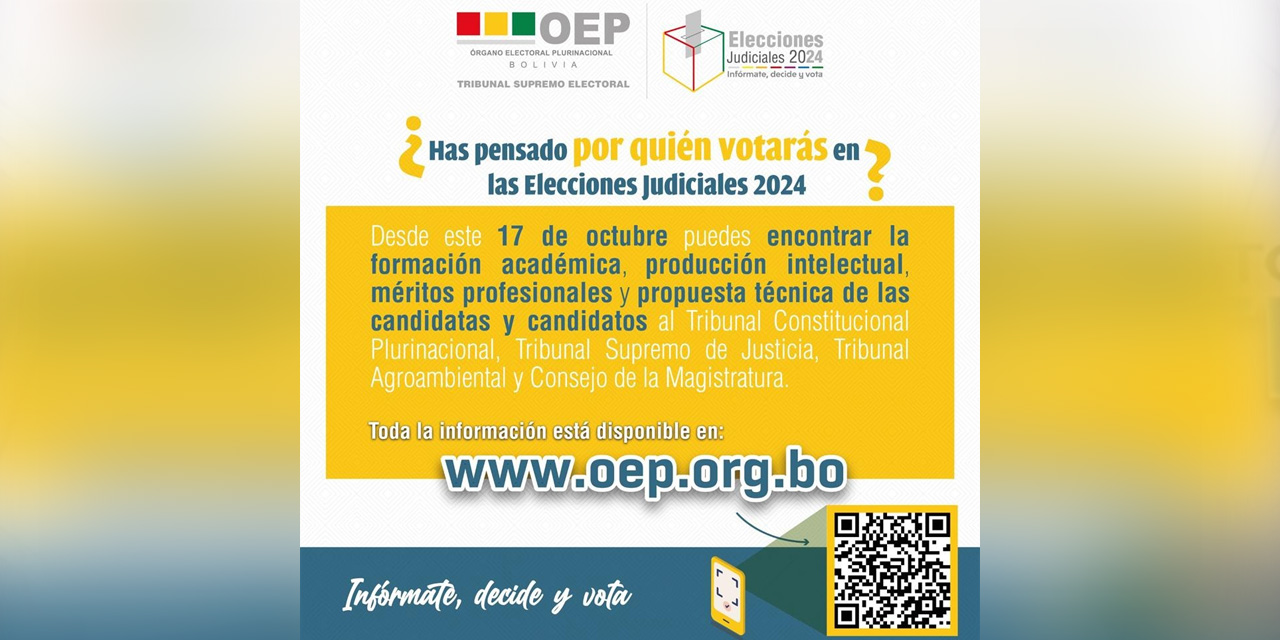 La publicación del OEP.
