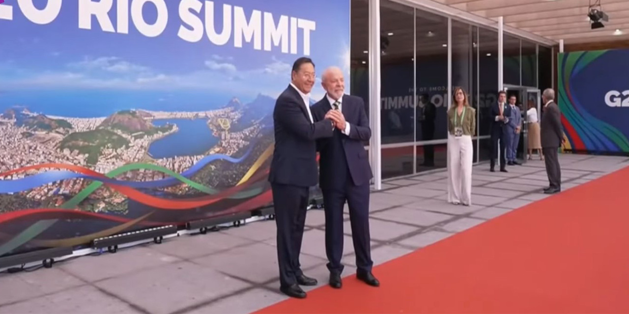 Arce llega a la Cumbre del G20 en Brasil, que reúne a las 19 mayores economías del mundo