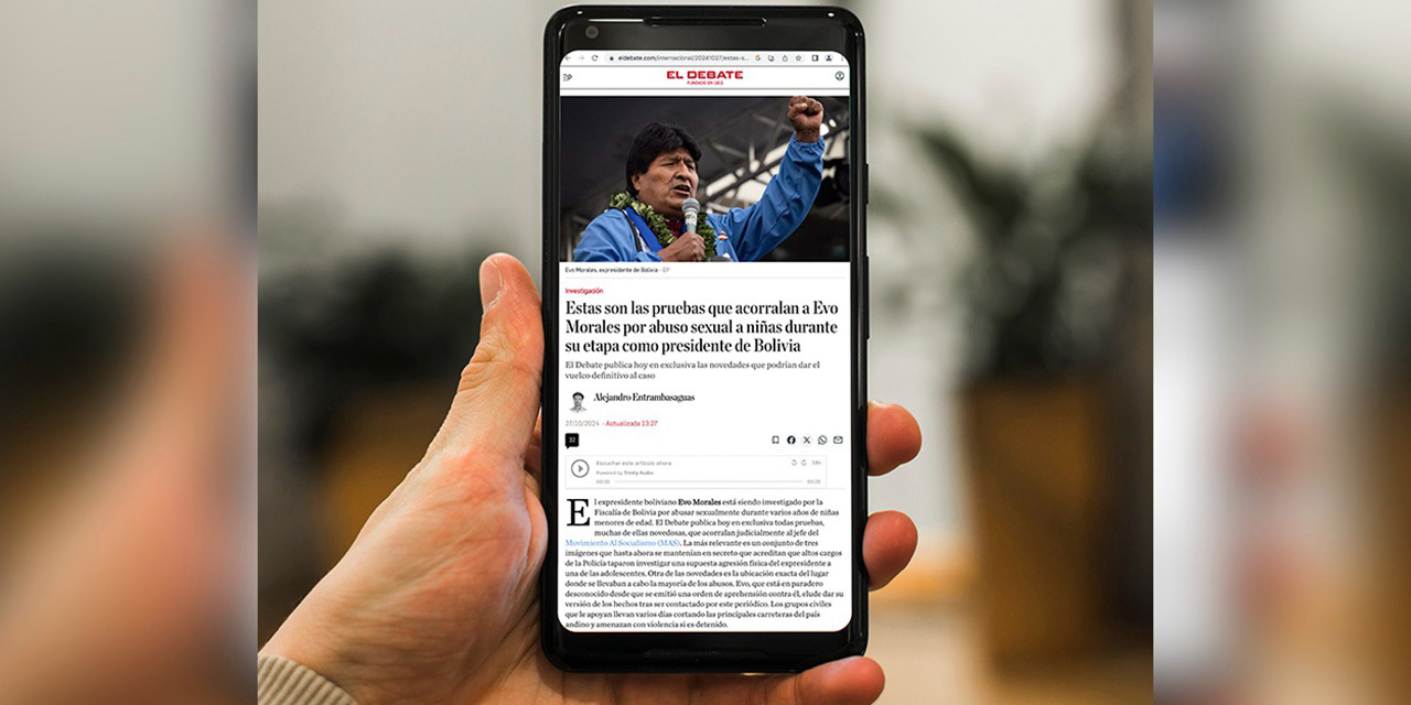 Un periódico español publicó un amplio reportaje sobre Evo Morales. Foto: RRSS