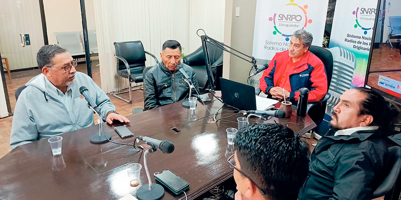Panelistas invitados al programa radial de las RPO. Foto: RPO