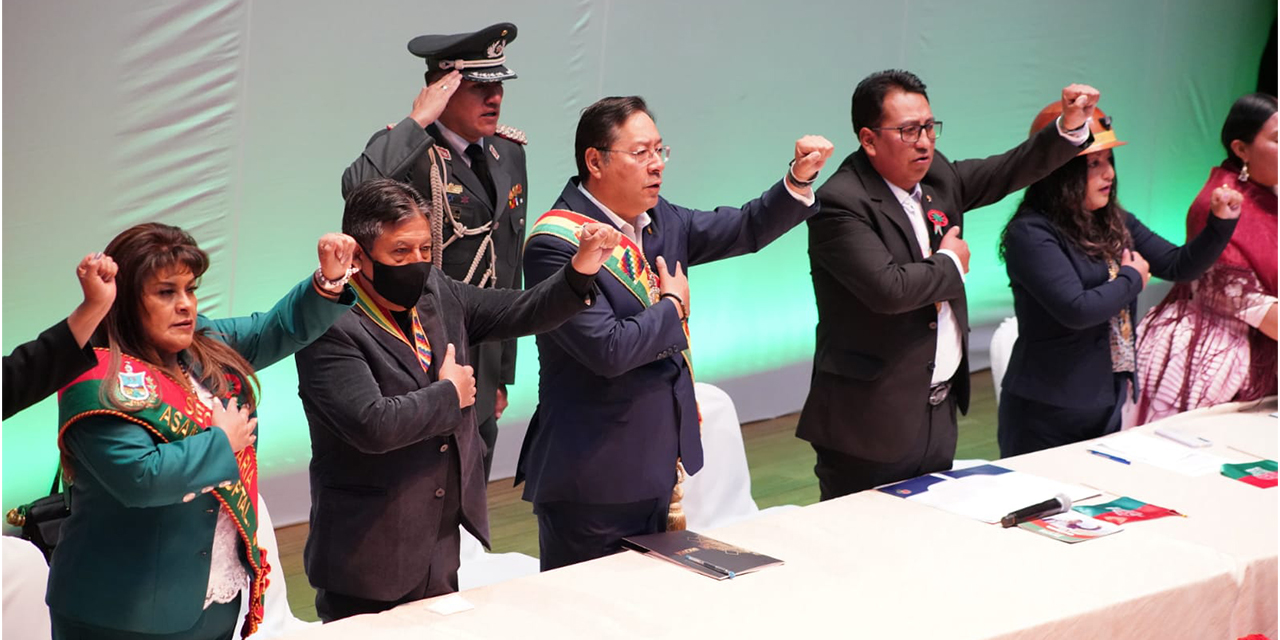 Arce destaca avances en la Marcha al Norte y define como “necesidad imperiosa” la conexión La Paz-Pando