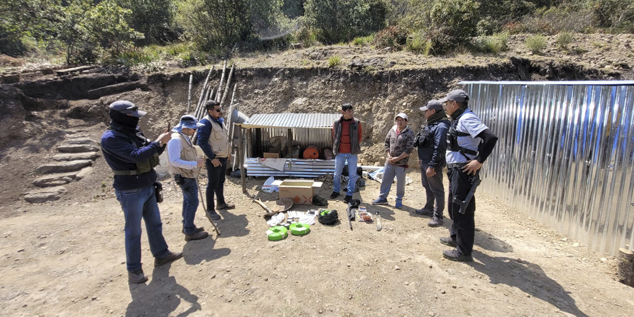 El operativo de la AJAM se efectuó el 30 de agosto en Chacovillque, Cochabamba.