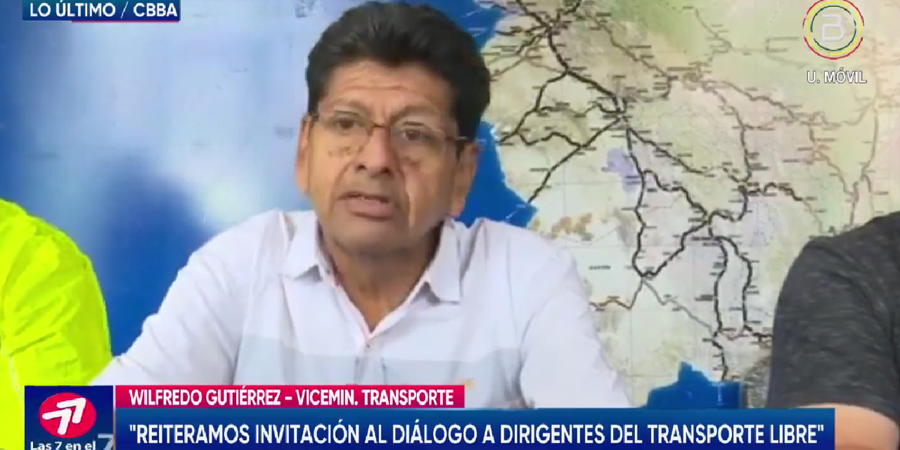 El viceministro de Transportes, Wilfredo Gutiérrez.