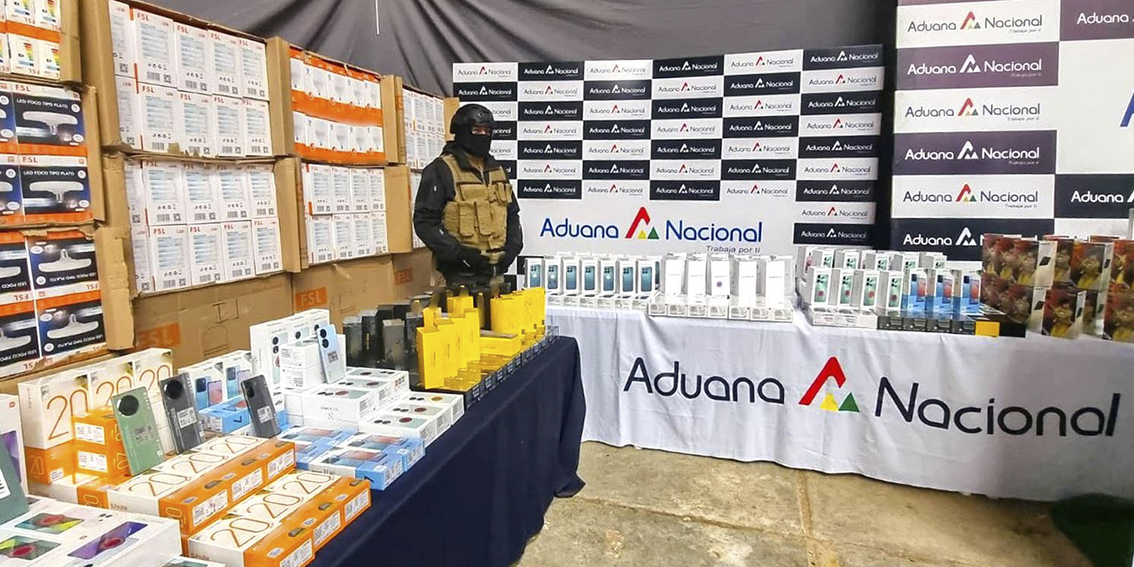 Parte de la mercadería que ahora se encuentra decomisada. 