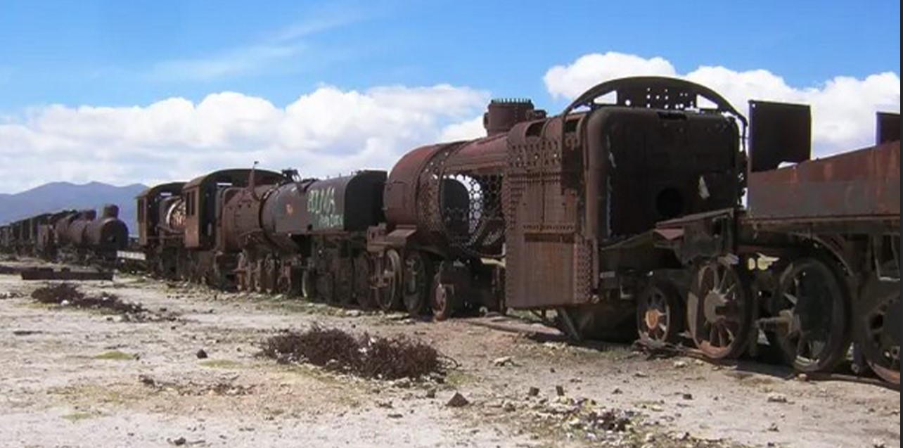 Cementerio de trenes en Uyuni. Foto 20Minutos